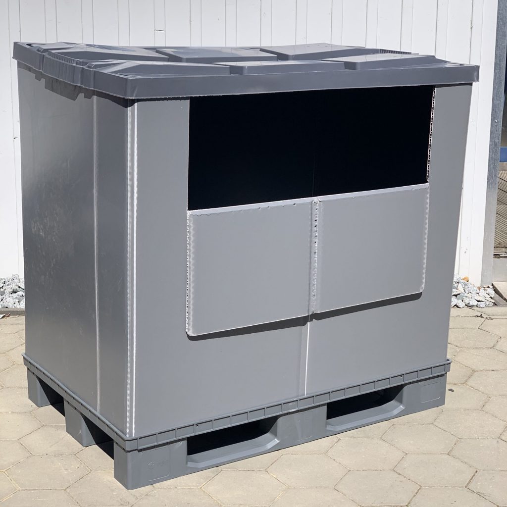 KTP - 114888 System 2000 Palettenbox ca.120 x 100 x 95 cm gebraucht ...